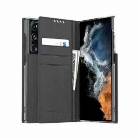 Чехол Samsung Galaxy S22 Ultra Araree Mustang Diary, Black, Черный